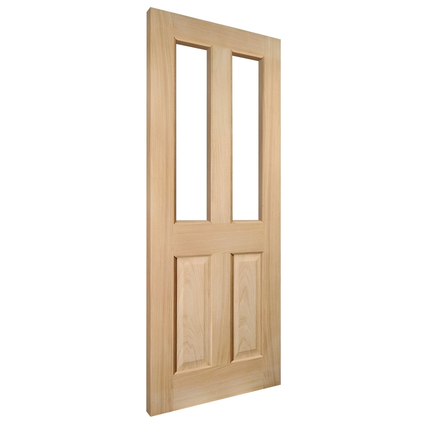 White Oak Internal Unfinished Oregon 4 Light Unglazed FD30 Fire Door (121800)