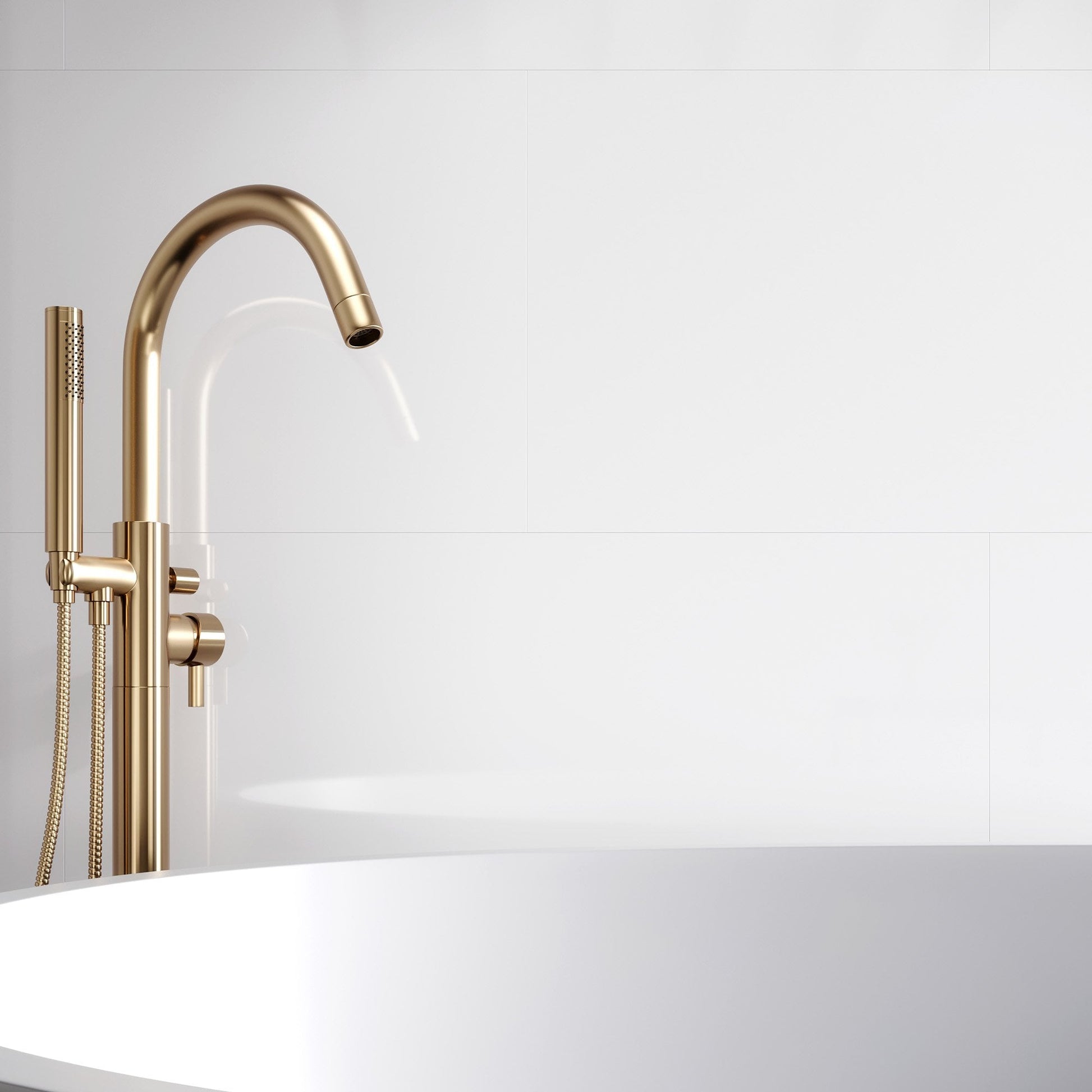 White - Lustre Stone 800 x 400mm Waterproof Wall Panelling (122687)