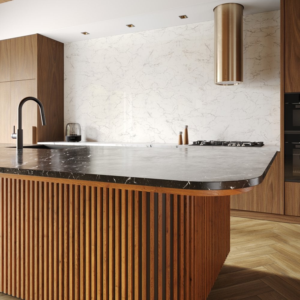 Carrara Marble - Lustre Stone 800 x 400mm Waterproof Wall Panelling (122540)