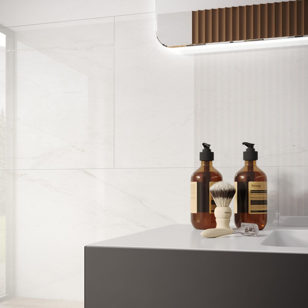 Maroata - Lustre Stone 800 x 400mm Waterproof Wall Panelling (122539)