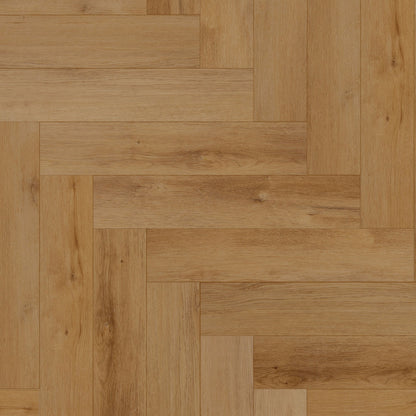 Burnaby Oak - Foundation Herringbone SPC 2mm UV Coated Luxury Vinyl Flooring (122987)