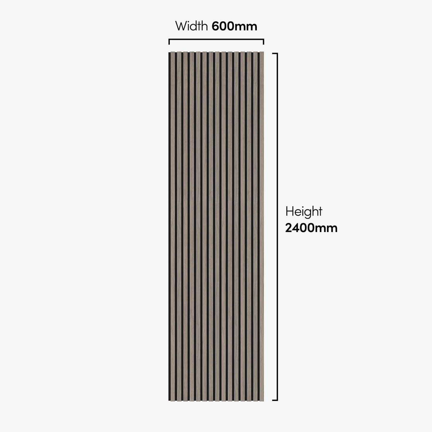 Light Grey - Elevation Acoustic 20mm Fully Finished Wall Panelling (120982)