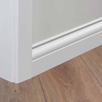 White Painted - 2.4m Ogee Skirting Board (120117)