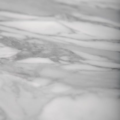 White Gloss Marble - Luxe Vision Pre-Grouted 5.5mm Stone Embossed UV Coated Rigid Core Vinyl Flooring (123035)