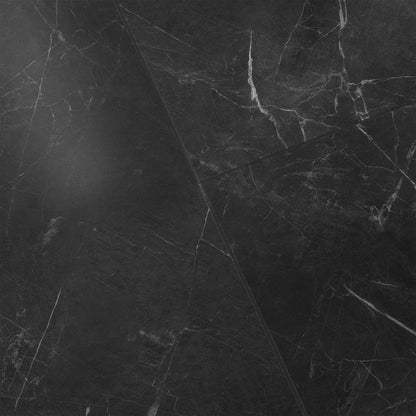Black Gloss Marble - Luxe Vision Pre-Grouted 5.5mm Stone Embossed UV Coated Rigid Core Vinyl Flooring (123036)