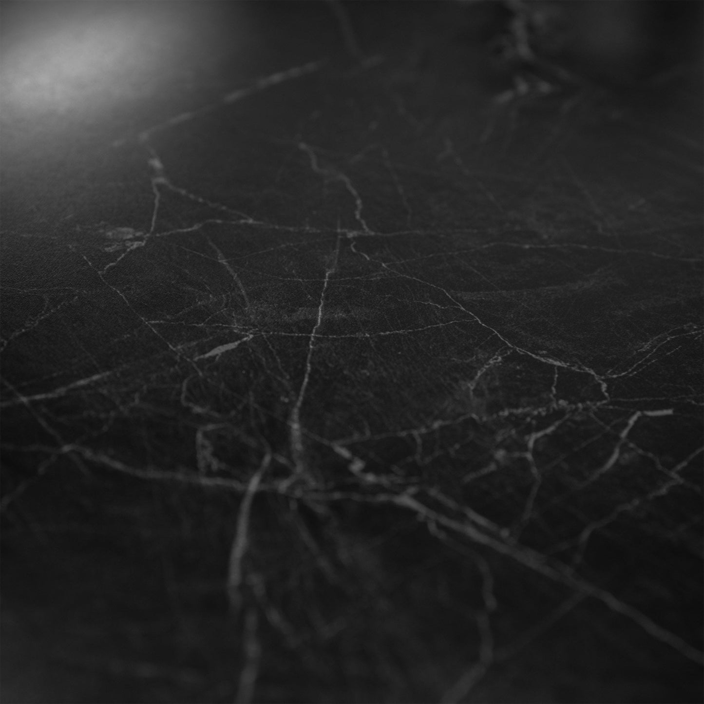Black Gloss Marble - Luxe Vision Pre-Grouted 5.5mm Stone Embossed UV Coated Rigid Core Vinyl Flooring (123036)
