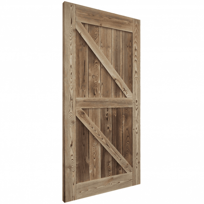 Carbonised Internal Pine Z Brace Barn Door (121047)