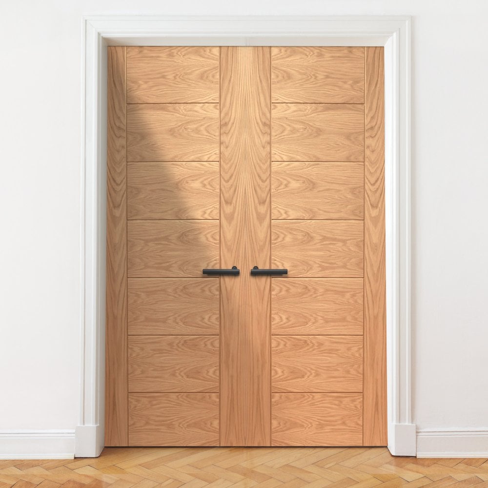 Internal Oak Fully Finished Pedrena Pair Door (121369)