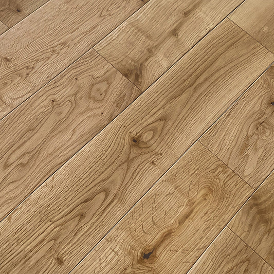 Natural Oak - 18mm UV Lacquered Solid Real Wood Flooring (LIBSO18x150NAT)