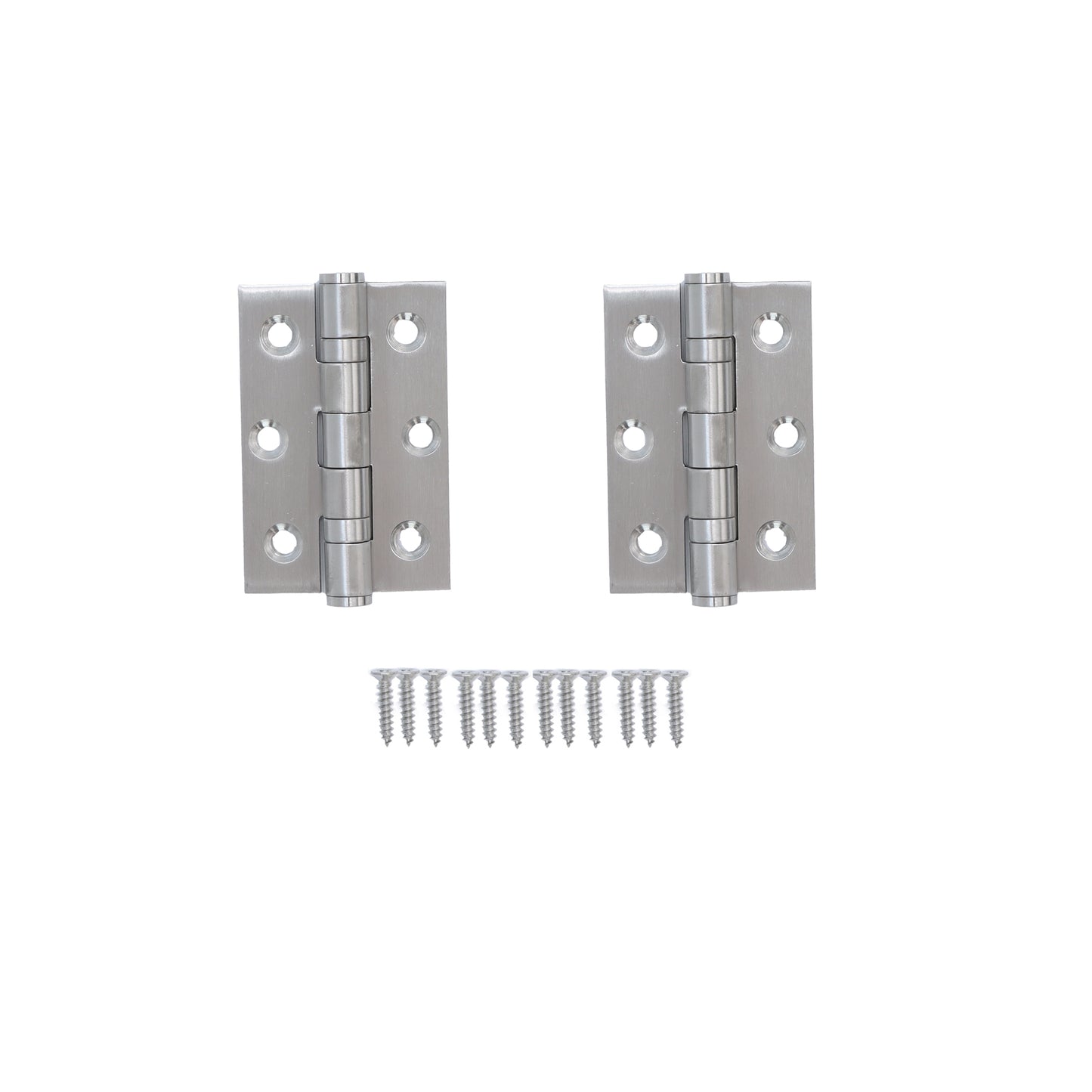 76mm Ball Bearing Hinge Pair - Satin Stainless Steel