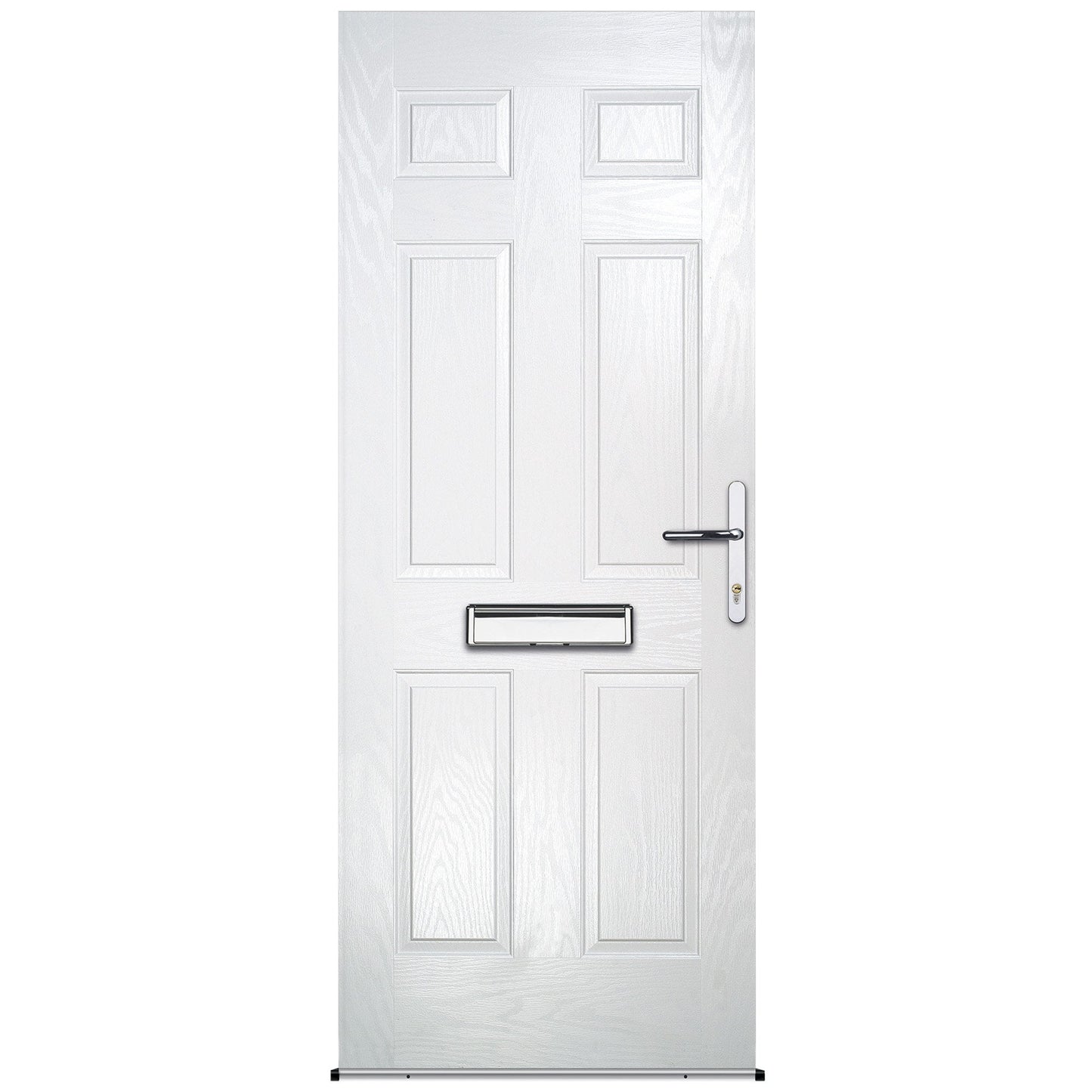 Aden White Pre-Hung Composite Front Door Set