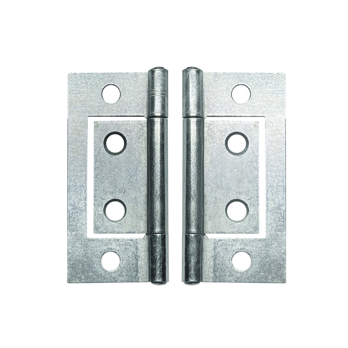 50mm Flush Hinge Pair - Zinc Plated