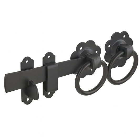 Black Ring Gate Latch