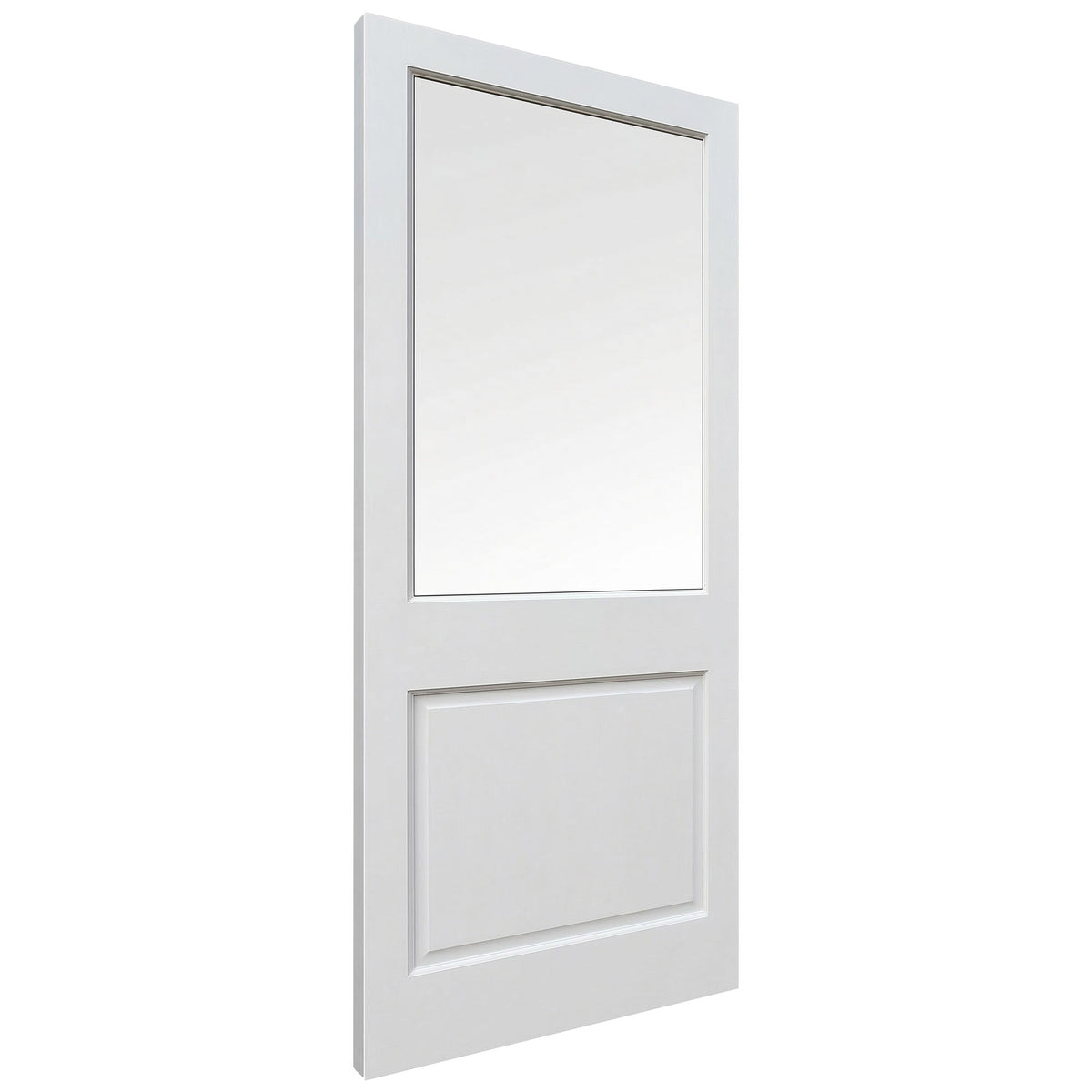 External White Primed 2XG Clear Double Glazed Door (LOL2XGWP)