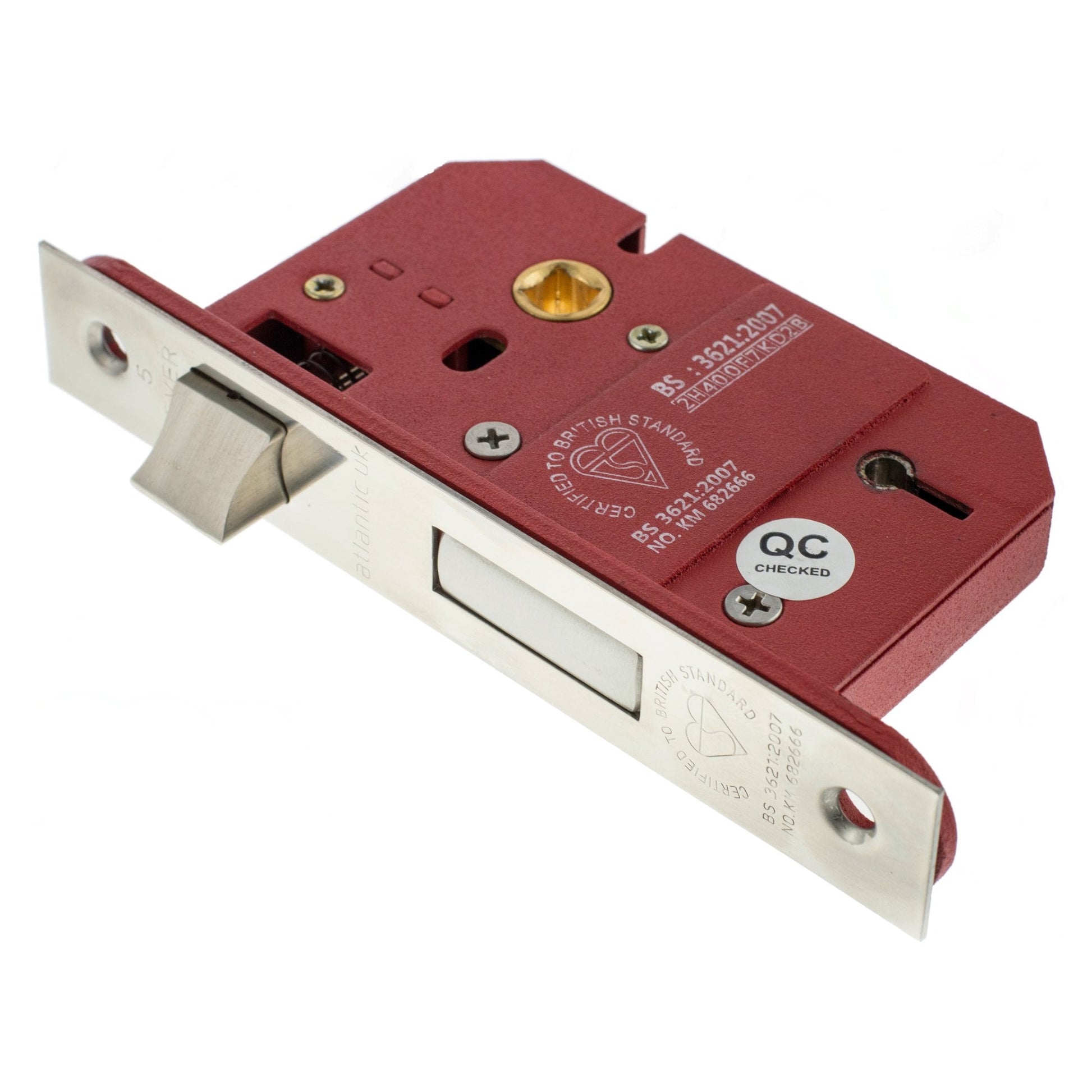 63mm (2.5'') BS 5-Lever Key Sashlock - Polished Chrome