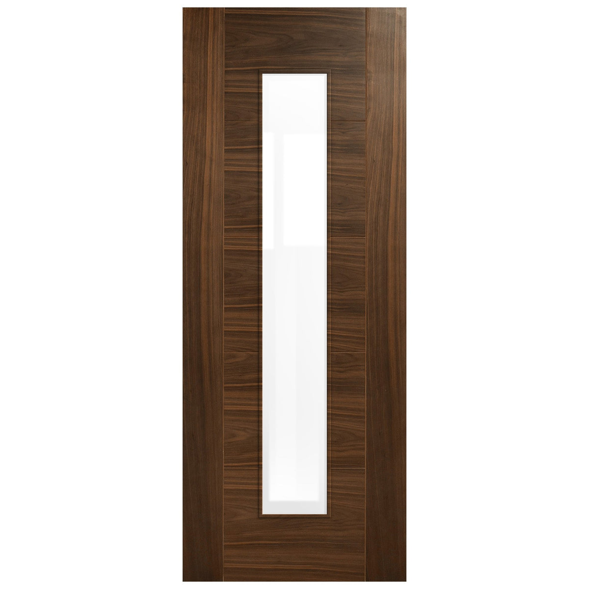 Internal Walnut  Fully Finished Milano 1 Light Clear Glass Door (107900)