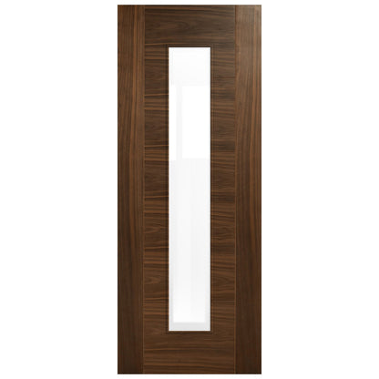 Internal Walnut  Fully Finished Milano 1 Light Clear Glass Door (107900)