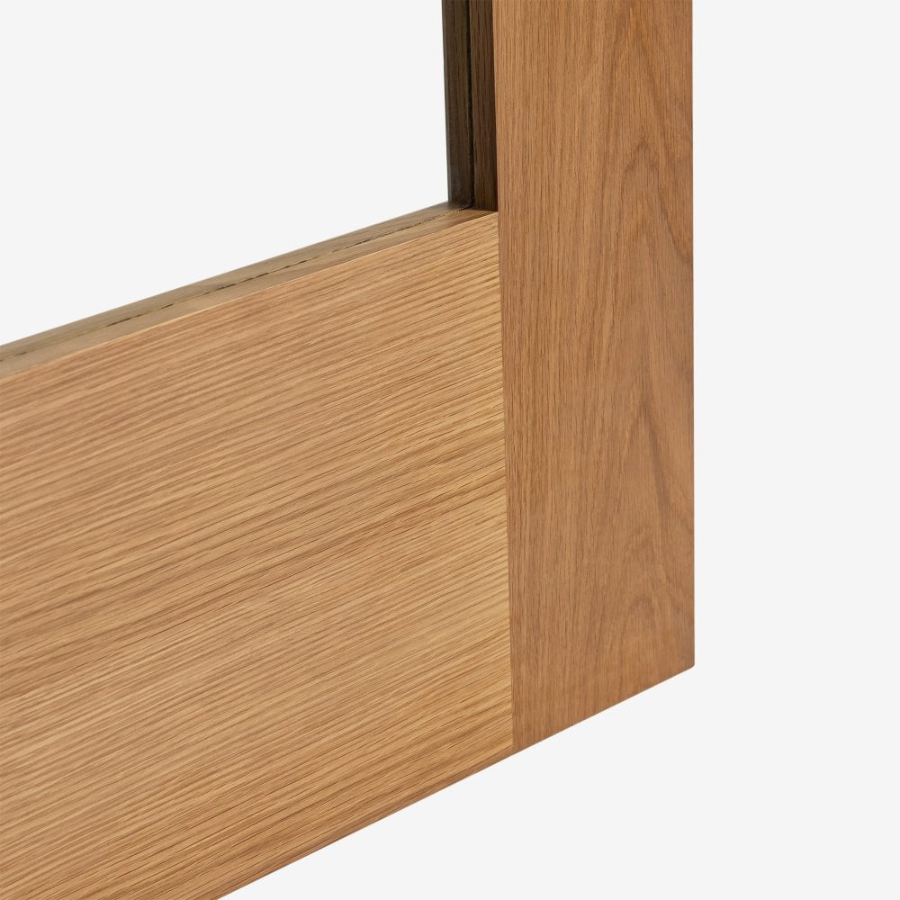 Oak Internal Fully Finished Edison 7 Panel 3 Light Clear Glass Door (108073)