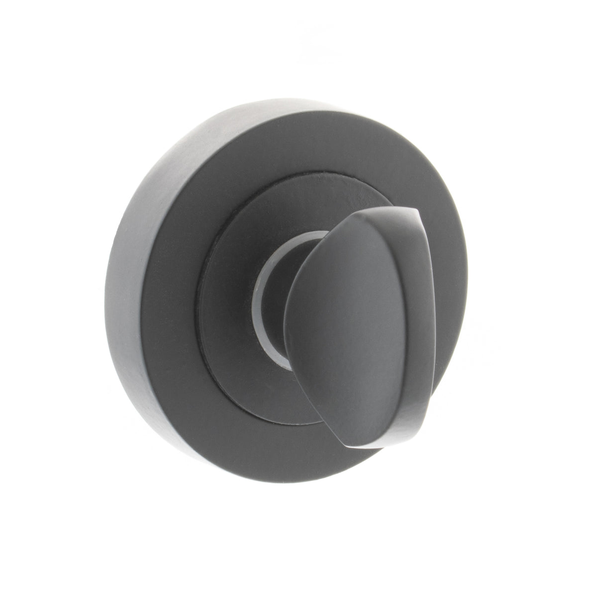 Status WC Turn and Release On Round Rose, Matt Black