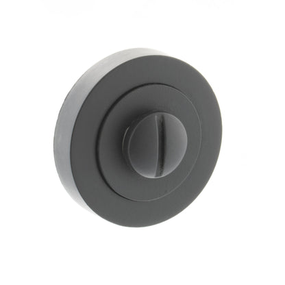 Status WC Turn and Release On Round Rose, Matt Black