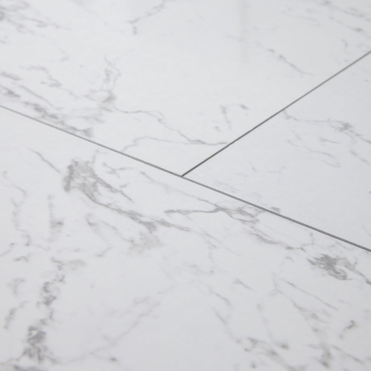Carrara Marble - Lustre Stone 8mm High Gloss Laminate Flooring (90003)