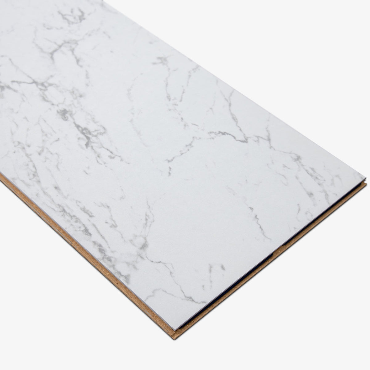 Carrara Marble - Lustre Stone 8mm High Gloss Laminate Flooring (90003)
