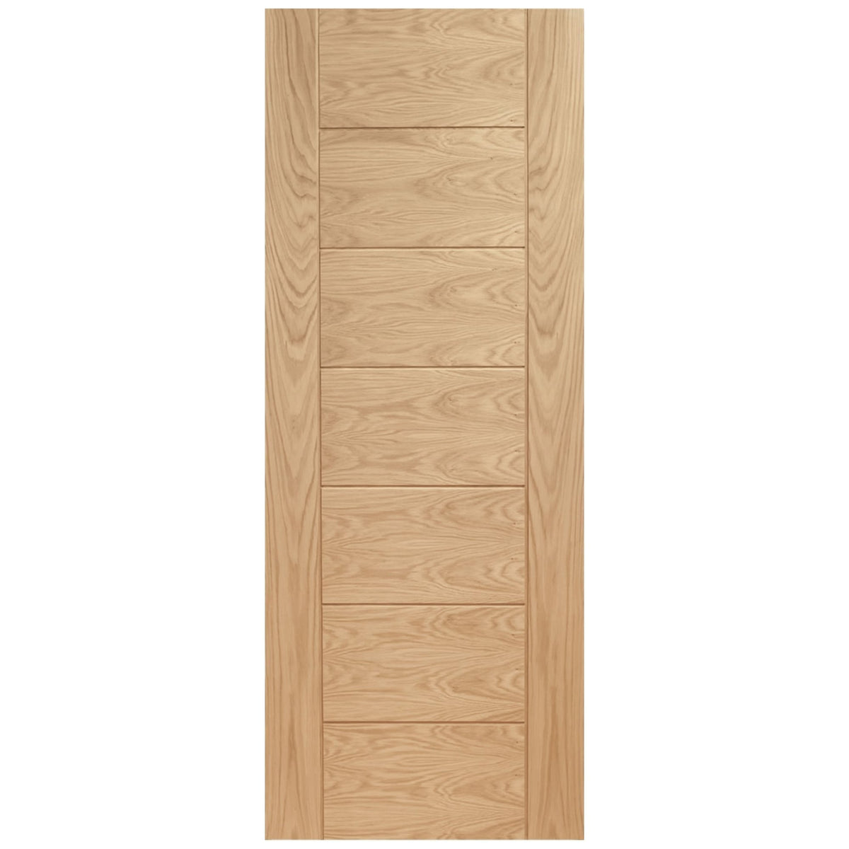 Oak Internal Fully Finished Pedrena 7 Panel Door (93638)