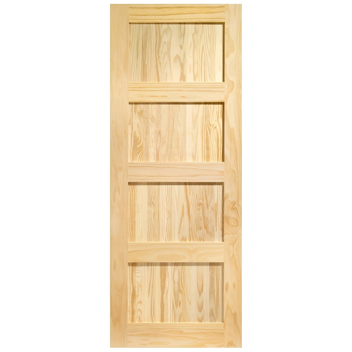Clear Pine Internal Unfinished Shaker 4 Panel Door (93644)
