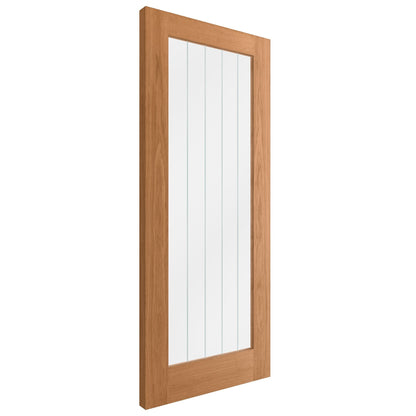 Leader Trade Internal Oak Fully Finished Pattern 10 Glazed Door (HOWOGENG)