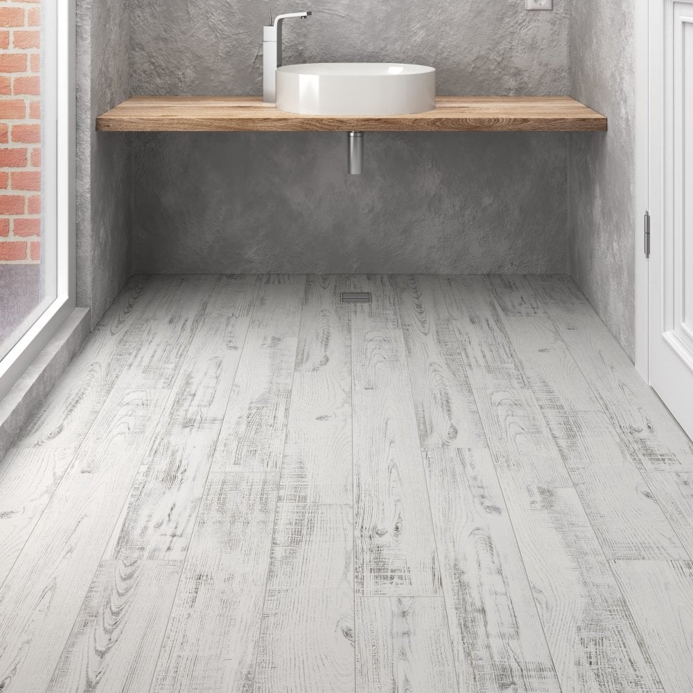 Ivory Oak - Synchro Water-resistant 8mm Laminate Flooring (108562)