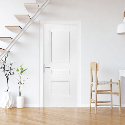 White Internal Primed Elegance Henley 3 Panel Door