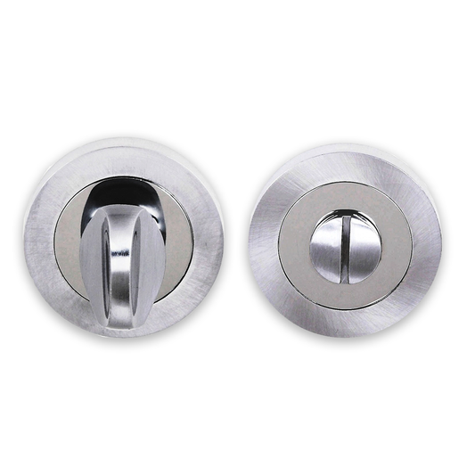 Premium WC Turn and Release - Polished Chrome/Satin Chrome
