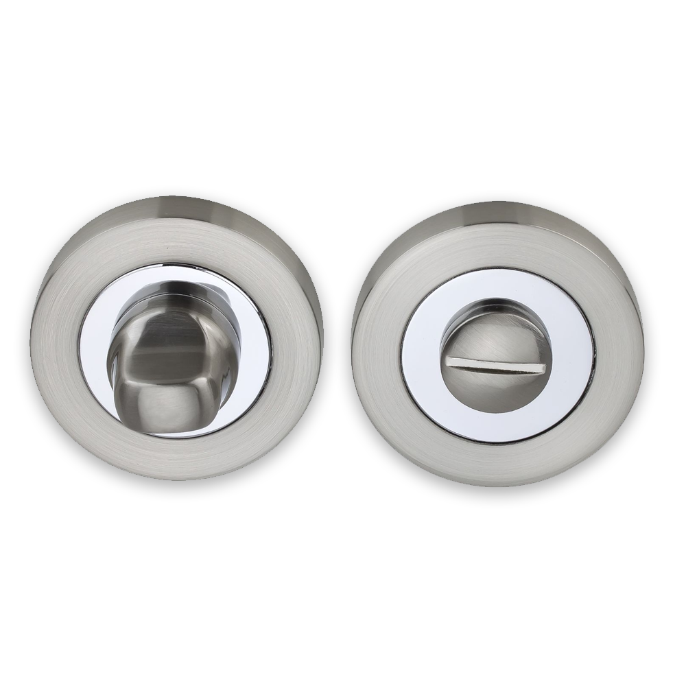 The Developer WC Turn and Release - Polished Chrome/Satin Nickel