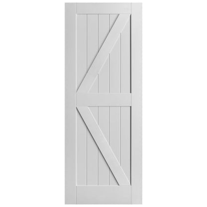 White Internal Primed Barn FLB FD30 Fire Door (114040)