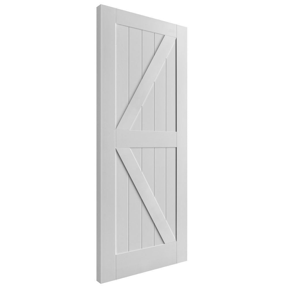 White Internal Primed Barn FLB FD30 Fire Door (114040)