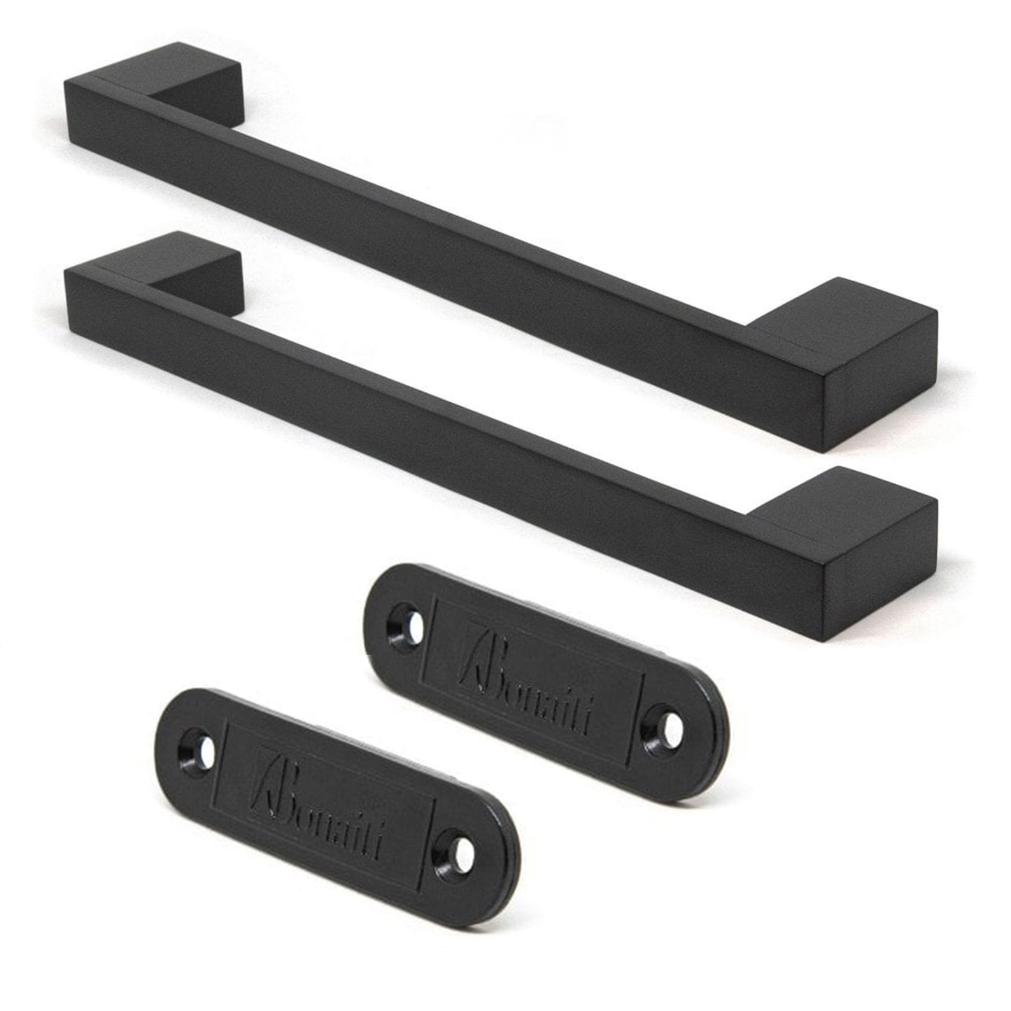 Studio Industrial Slim 1317 Matt Black Pull Handle Pack with Magnetic Device
