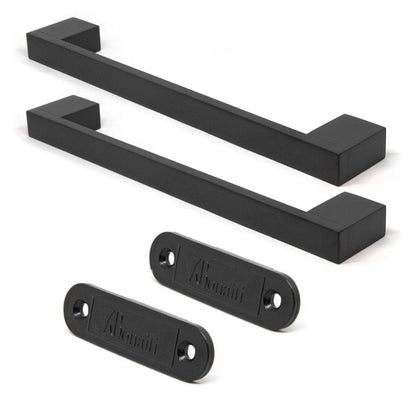 Studio Industrial Slim 1317 Matt Black Pull Handle Pack with Magnetic Device