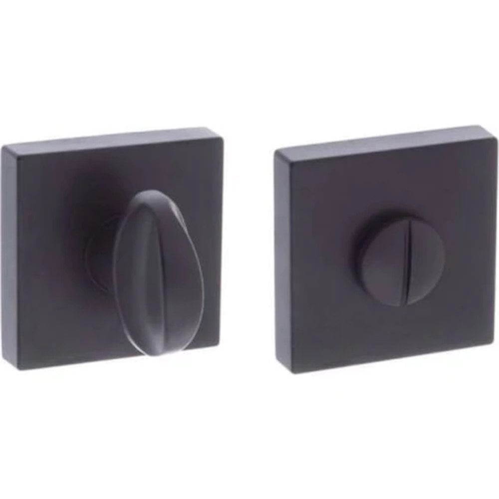 Atlantic Handles Forme WC Turn and Release On Minimal Square Rose - Matt Black