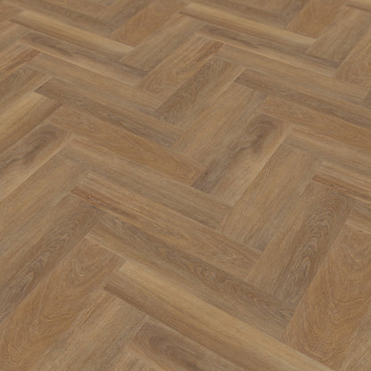 Natural Oak - Lifestyle SPC Herringbone 5.5mm Rigid Core Vinyl Flooring (116791)
