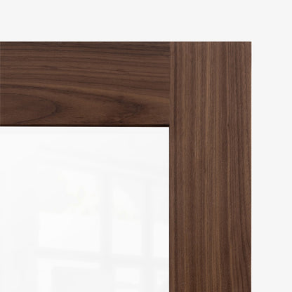 Internal Walnut  Fully Finished 1 Light Clear Glass DX Door (117098)