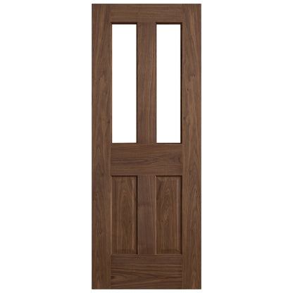 Internal Walnut  Fully Finished 1 Light Victorian Door (117108)