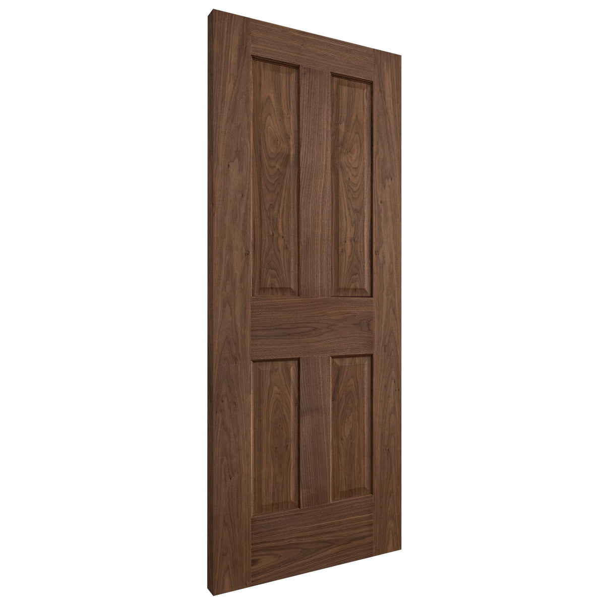 Internal Walnut  Fully Finished 4 Panel Victorian Door (117102)