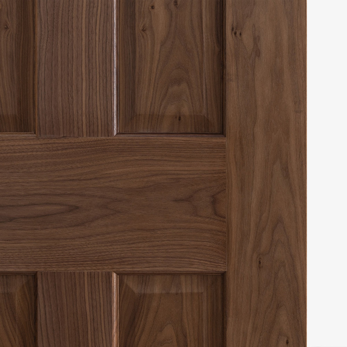 Internal Walnut  Fully Finished 4 Panel Victorian Door (117102)