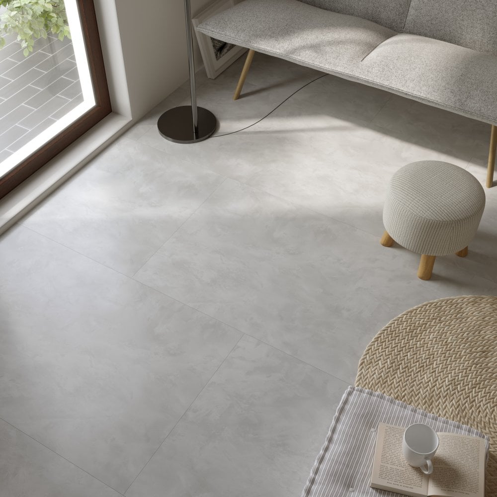 Fusion - Industry Tile Water-resistant 8mm Matt Laminate Flooring (119266)
