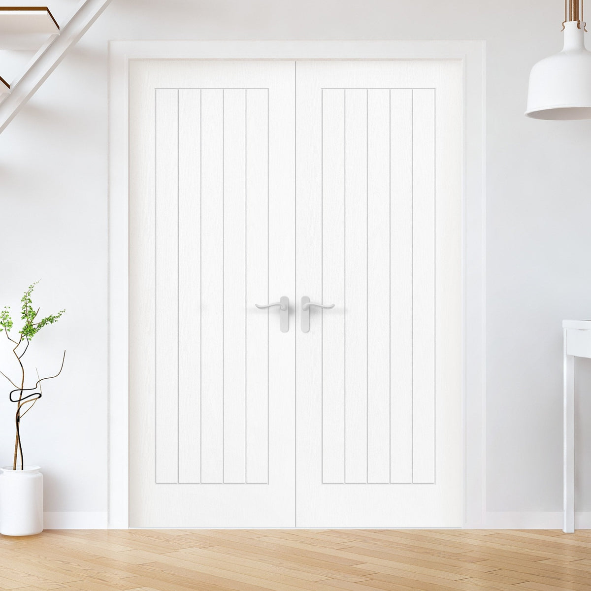 White Internal Primed Textured Lifestyle Cottage Door (119226)
