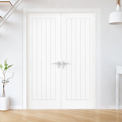 White Internal Primed Textured Lifestyle Cottage Door (119226)