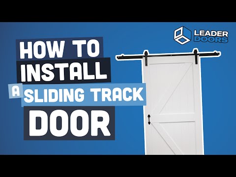 White 3m Face Mounted Sliding Barn Pair Door Track
