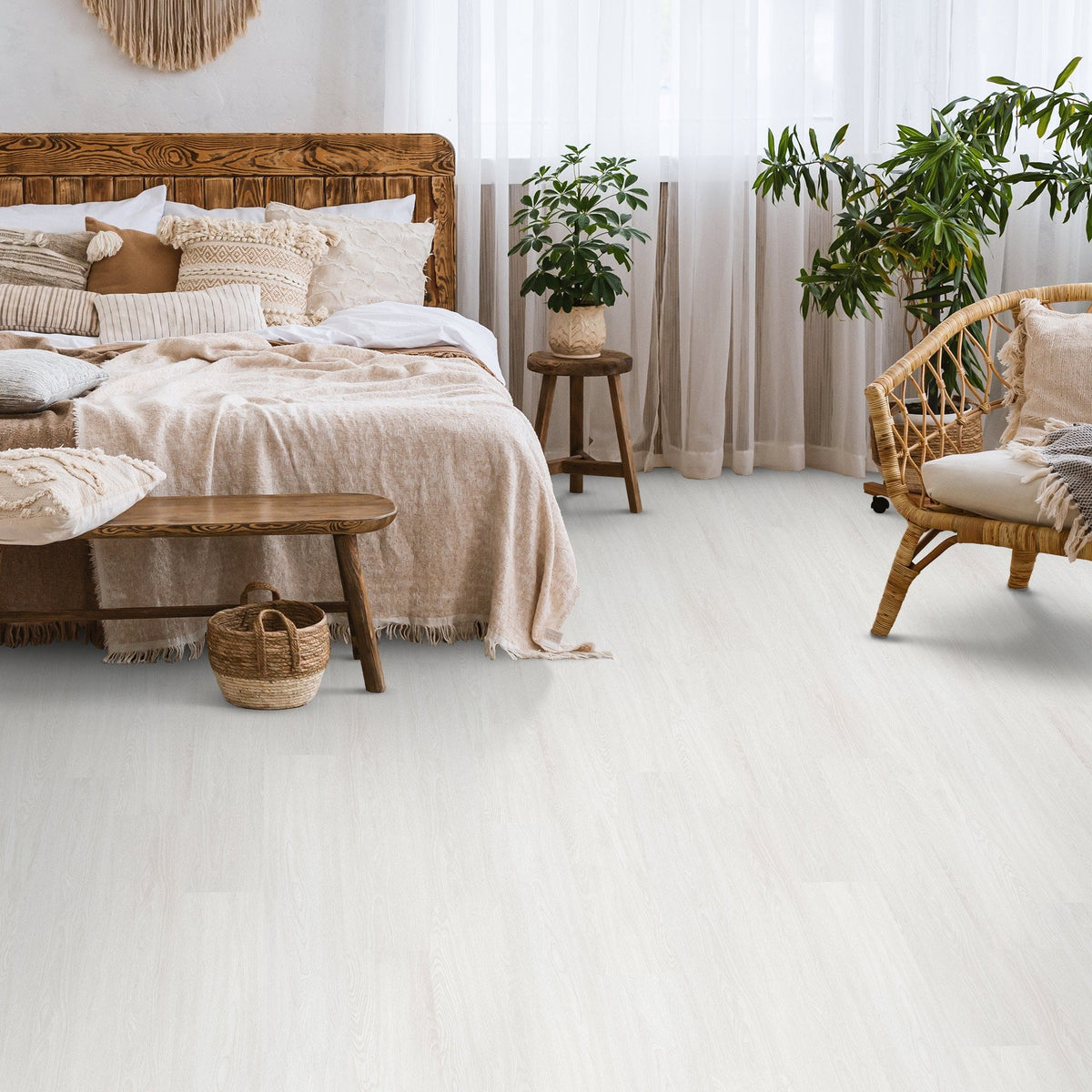 Misty White - Impressive 6mm Rigid Core Vinyl Flooring (119557)