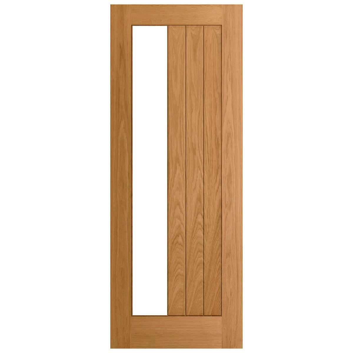 Oak Internal Fully Finished Farley 1 Light Clear Offset Glass Door (119657)