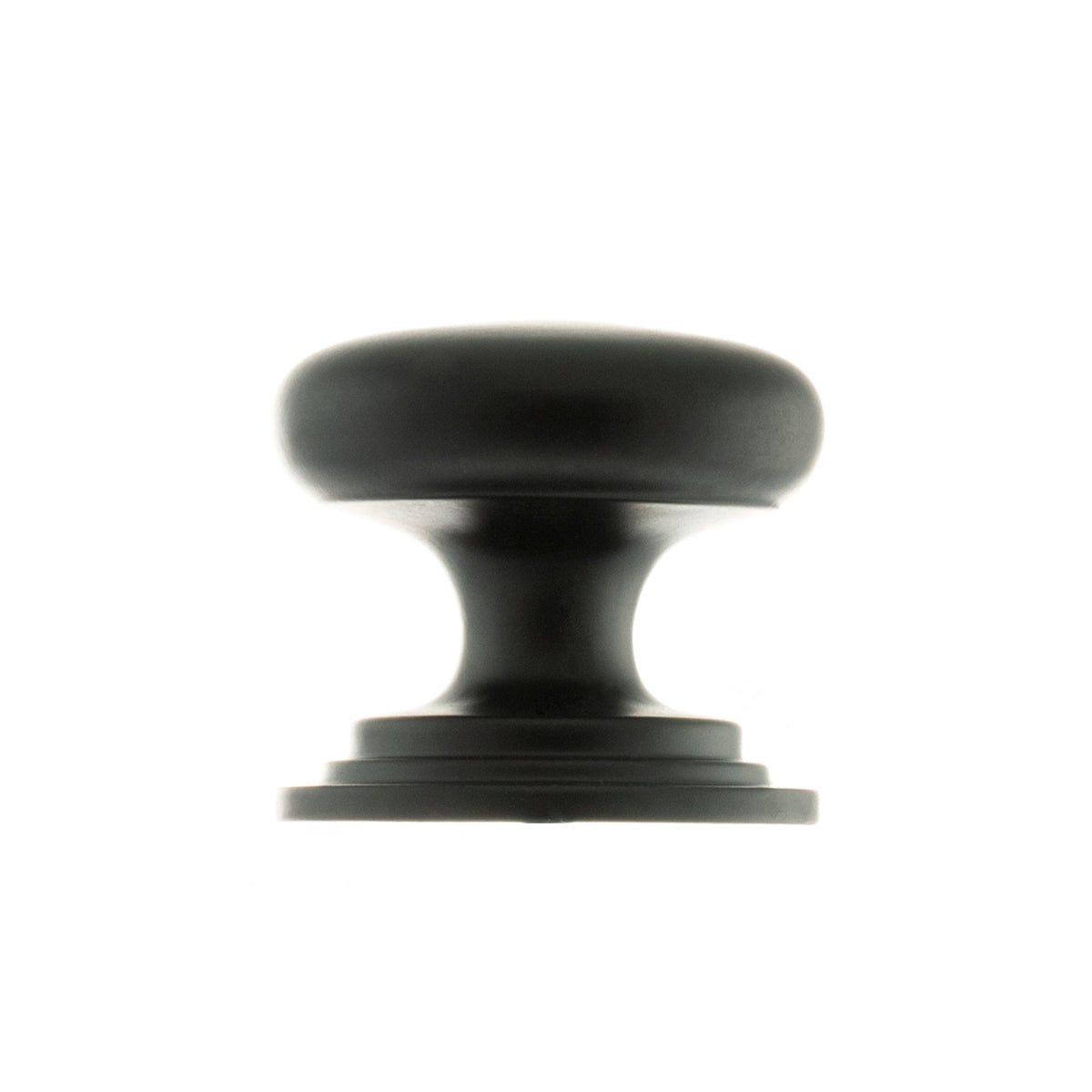 Victorian Louvre Door Knob - Matt Black